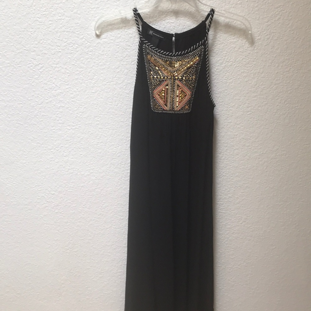 Adorable Gold embellished tank dress.